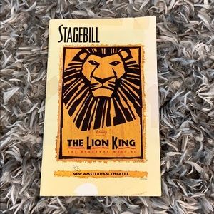 Broadway's The Lion King Stagebill - November 2000